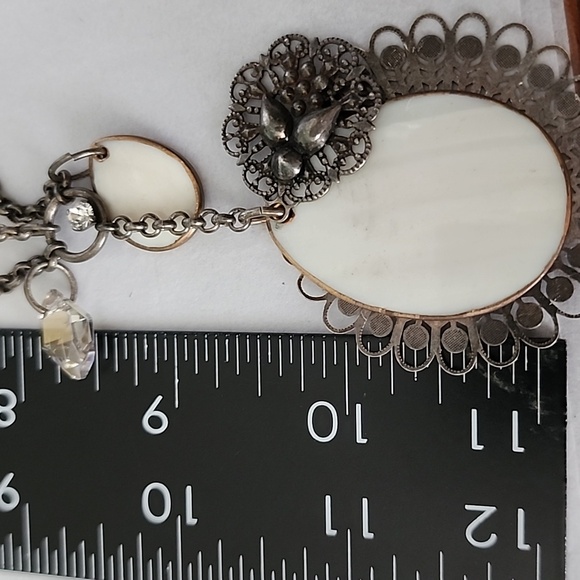 RARE Reminiscence Paris art nouveau Gold Floral Necklace - Picture 7 of 13